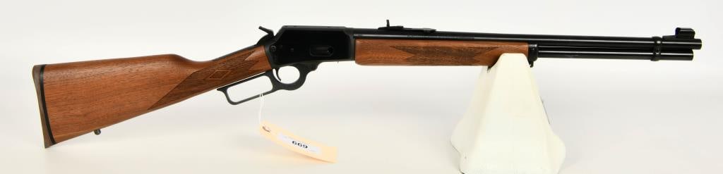 Marlin Model 1894 Lever Action Carbine .44 Magnum: Up Next We Have a Marlin Model 1894 Lever Action Carbine Chambered in .44 Magnum or .44 Special, Hooded Front Sight, Adjustible Rear, and Appears in Brand New Condition. More From The Internet Below: 
