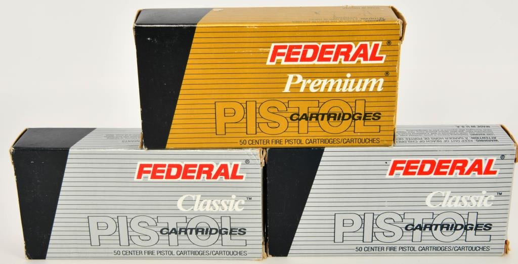 150 Rounds Of Federal 357 Sig Ammunition: Welcome, auction enthusiasts! Up for bid are 150 rounds of Federal .357 Sig ammunition. This lot includes 100 rounds of 125-grain full metal jacket and 50 rounds of 125-grain jacketed hollow points.