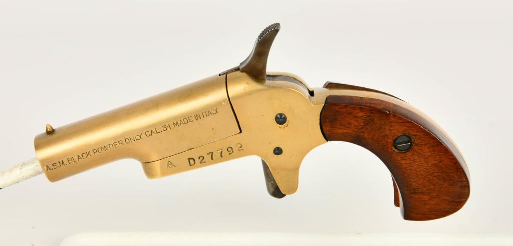 Connecticut Valley Arms ASM Derringer .31 BP: Up Next We Have a Connecticut Valley Arms ASM Derringer Chambered in .31 Caliber Black Powder. No Background Check Required.