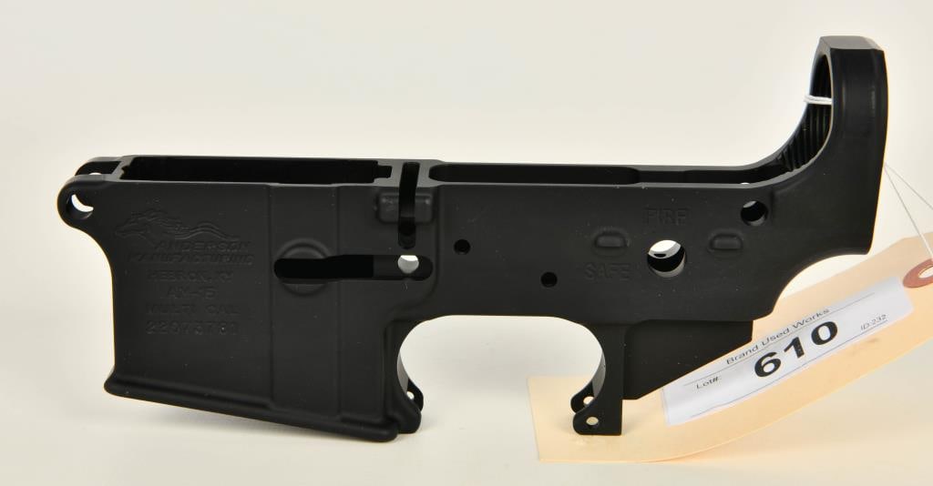 NEW Anderson AM-15 Stripped Lower Receiver: Up Next We Have a Brand New Anderson AM-15 Stripped Lower Receiver, Marked Multi Caliber, forged lower Receivers are CNC machined from a high-strength, 7075 T6 aluminum forging for reliable performanc