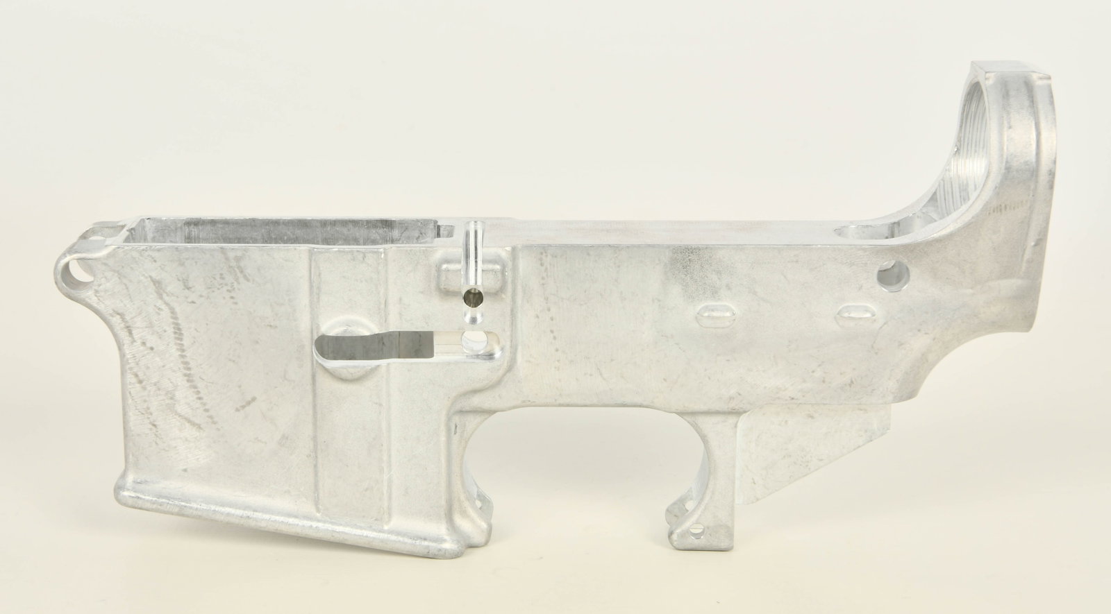 Billet 80% AR Lower Receiver Uncoated: Up Next We Have a Billet 80% Lower Receiver. These are cut from 6061 Aluminum. Rear takedown lug is pre-milled No FFL required ships to your door. No Jig included. Note: Due to ATF final rule 2021R-05