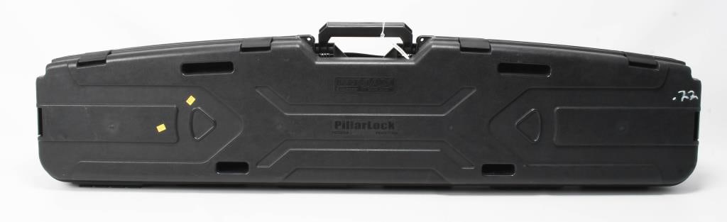 Pro Max Model 1512 Pillarlock Dual Rifle Hardcase: Greetings, bidders! Up for auction is a Pro Max Model 1512 Pillarlock Dual Rifle Hardcase, designed to hold 2 rifles or shotguns. Measuring approximately 52 inches long, this hardcase appears to be in