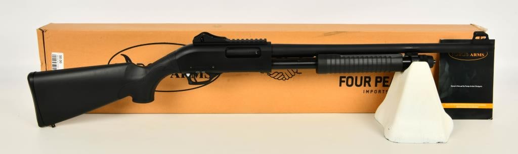 Four Peaks/Toros Arms Copolla PA-1225 12 Gauge: Up Next We Have a Four Peaks/Toros Arms Copolla PA 1225 12 Gauge Pump Action Shotgun Equipped With a 20" Barrel, 5 Rounds, Adjustable Sights, Black, and Appears in Excellent Condition.