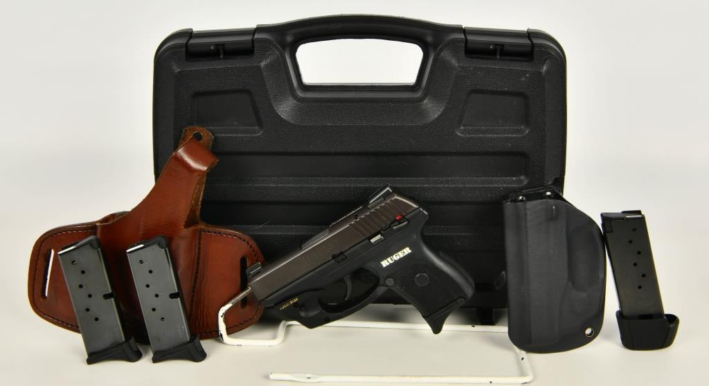 Ruger LC9 LaserMax Laser Semi Auto 9MM: Up Next We Have a Ruger LC9 LaserMax Laser Semi Auto Pistol Chambered in 9MM, It Appears in Great Pre owned Condition. It Comes in a Hardcase With Four Magazines, One Leather and One Kydex Holster. Mo