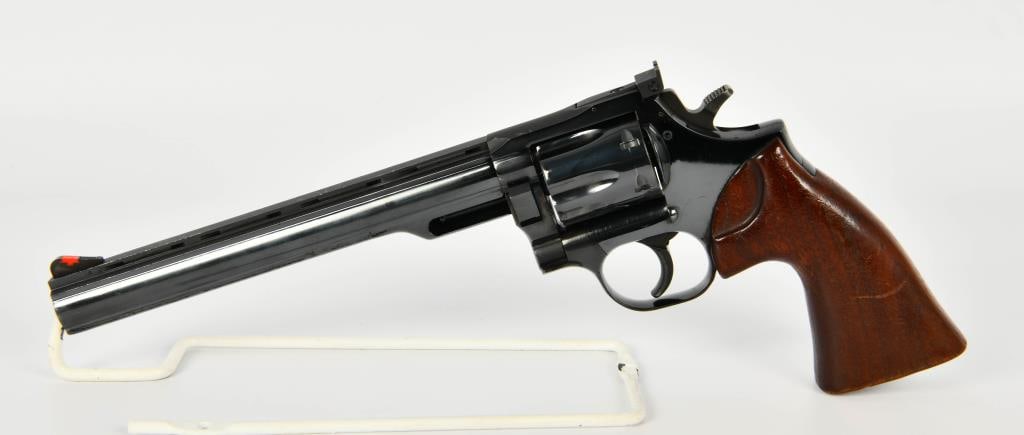Dan Wesson Model 14 .357 Revolver 8" Barrel: Up Next is a Dan Wesson Model 14 Revolver Chambered in .357 Magnum With an 8" Barrel, Dressed in a Factory Wood Grips, Smooth Wide Trigger, Red Ramp Front Sights, and Micro Adjust Rear, Overall Condit