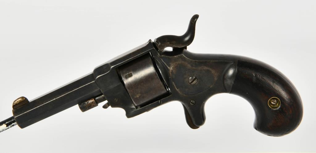 Antique Ethan Allen Side Hammer Revolver: Up Next is an Antique Ethan Allen Side Hammer Revolver chambered in .22 caliber. This pistol was manufactured between 1857 and 1863, one of the first cartridge revolvers made by Allen and Wheelock, an