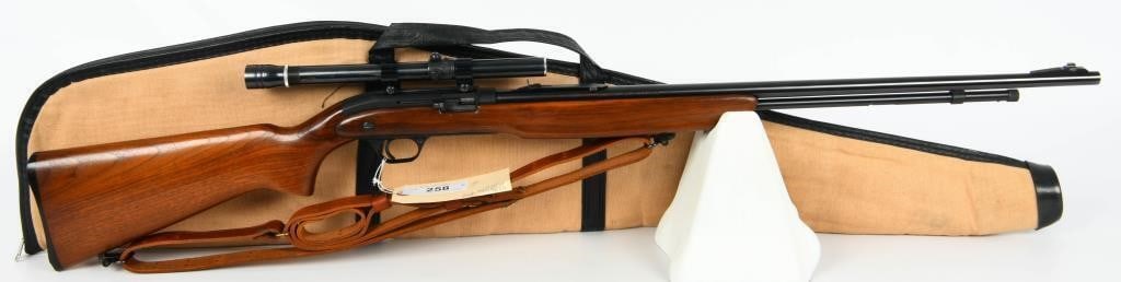 Scarce J.C. Higgins Model 29 Semi Auto Rifle: Introducing the Scarce J.C. Higgins Model 29 Semi-Automatic Rifle, a unique piece of firearms history chambered in .22 LR. Manufactured by High Standard for Sears Roebuck, these rifles were produced f