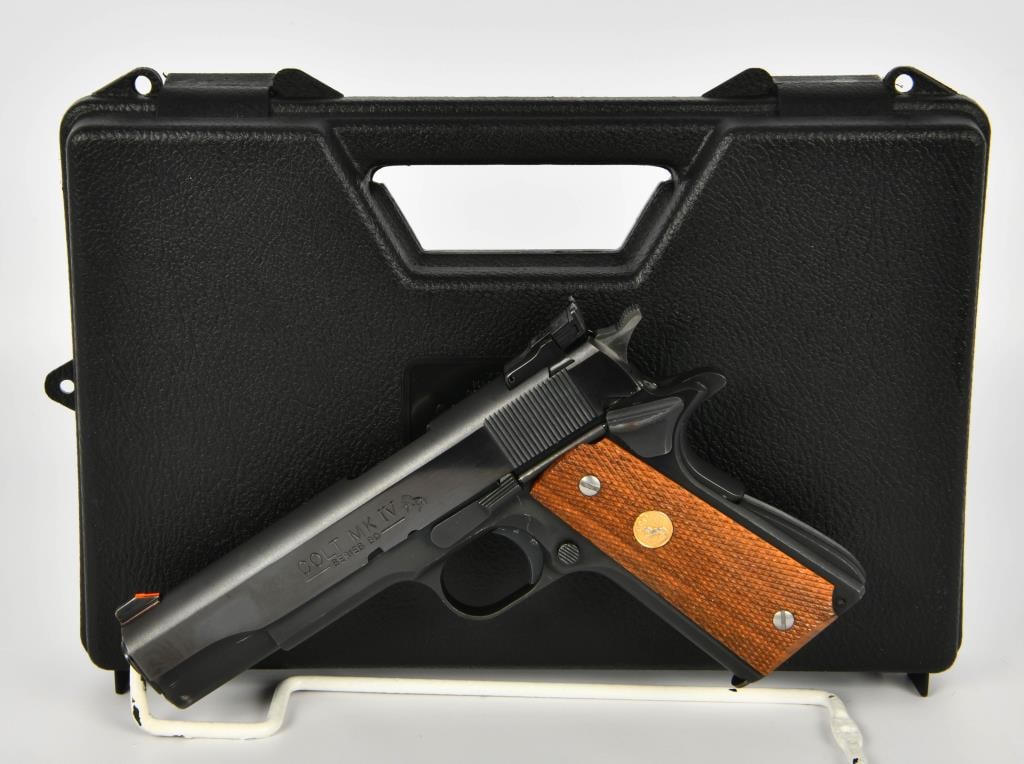 Colt MK IV 80 Series Government Model 1911 Pistol: Up Next We Have a Colt MK IV 80 Series Government Model 1911 Semi Auto Pistol Chambered in .45 ACP, One Factory Magazine, Serial #FG32511 Dates to 1989, Overall Appears in Excellent Like New Condition