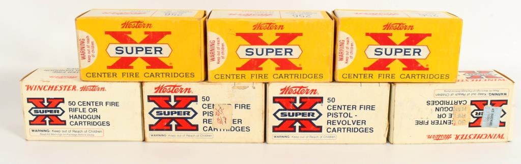 Seven Boxes of Western Super-X .256 Win Mag: Approx 306 Rounds of Western Super-X .256 Winchester Magnum 60 Gr. Open Point Exp