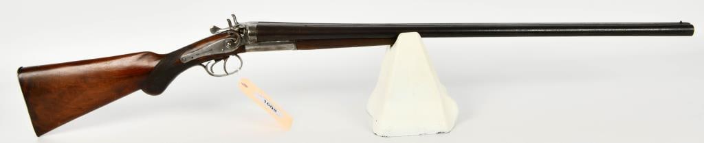 Antique Wm Parkhurst Side By Side Shotgun 12 Ga: Up Next We Have an Antique Wm Parkhurst Side By Side Exposed Hammer Shotgun Chambered in 12 Gauge, 30" Solid Rib Barrels, Bores Dirty, But Appear in Good Condition. Wm. Parkhurst Belgium Laminated Ste
