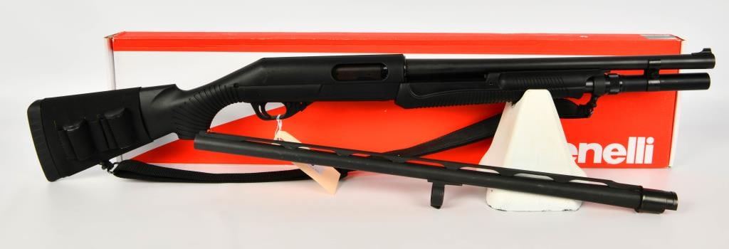 Benelli Nova Magnum Pump Action Shotgun 12 Gauge: Up Next we have a Benelli Armi Nova Pump Action Shotgun Chambered in 12 Gauge, Made in Italy, Accepts 2 3/4", 3", & 3 1/2" Magnum Shells, Front Fiber Sight, Mid bead Sight, 26" Vent Rib Barrel, and Co