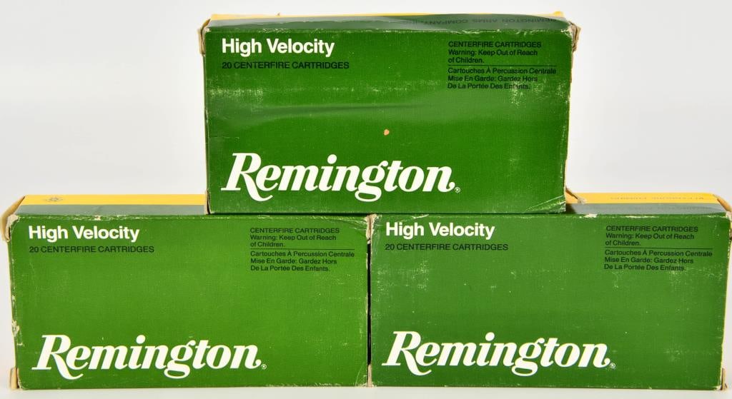 60 Rounds Of Remington .35 Rem Ammunition: 150 Grain Core Lokt Pointed Soft Point Ammunition Made In USA