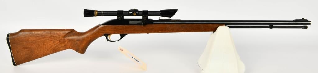 Marlin Model 99 Semi Auto Rifle .22 LR: Here is a Marlin Model 99 Semi Auto Rifle Chambered in .22 LR, Micro Groove barrel, Tube Fed, and Topped With a Marlin Micro-Vue 4X Scope, Appears in Great Condition.