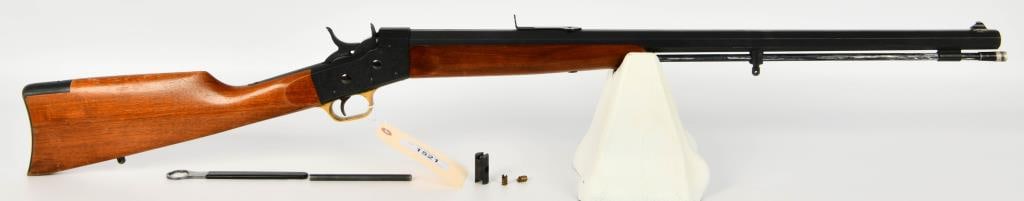 Pedersoli Rolling Block Percussion .54 cal Rifle: Up Next We Have a Cool Pedersoli Rolling Block Muzzle Loading in Line Percussion Rifle Chambered in .54 Caliber, 28" Heavy Octagon Barrel, Appears in Good Pre-owned Condition, and No Background Check 