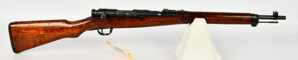 Arisaka Type 38 Nagoya Arsenal Rifle 6.5 Jap: Up Next We Have a Nice Arisaka Type 38 Nagoya Arsenal Rifle Chambered in 6.5 Jap, Nice Mum Intact, Leather Sling, Inverted V Sight, Cleaning Rod, and Appears in Great Condition.