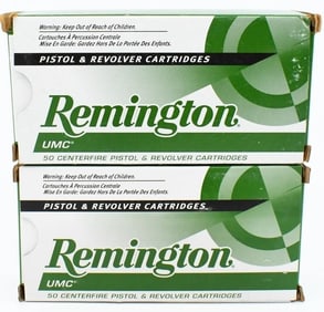 100 Rounds Of Remington .38 SPL +P Ammunition