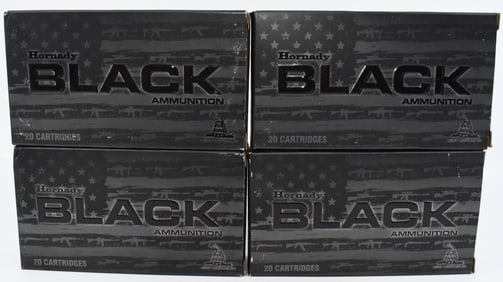 80 Rounds Of Hornady Black .224 Valkyrie Ammo