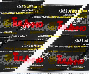 80 Rounds Of Tulammo 7.62x39mm Ammunition
