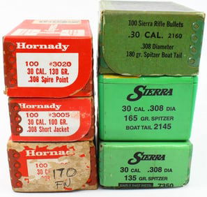 Approx 450 Count of .30 Cal Reloading Bullet Tips