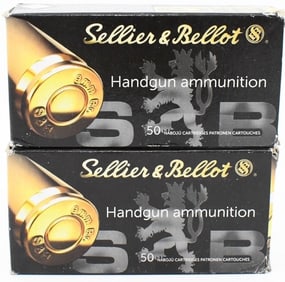 100 Rds Of Sellier & Bellot 9mm Browning (.380)