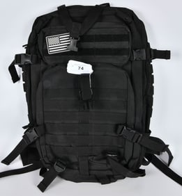 Black Tactical Field Backpack