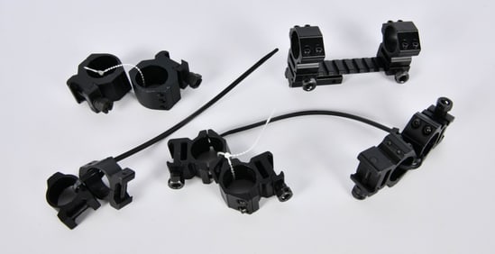 5 Sets Of Matte Black Scope Rings