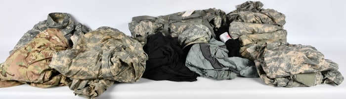 Large Military Rucksack Filled W/ Military Clothes