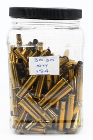 154 Count Of Empty .30-30 Win Brass Casings