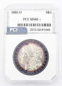Uncirculated PCI Graded Morgan Silver Dollar Coin