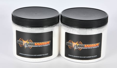 2 Containers Of Shockwave Mixing Boom Target