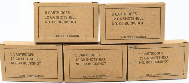 25 Rounds of 12 Gauge 00 Buck Shotshells