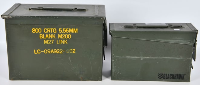 2 Heavy Duty Metal Ammo Cans