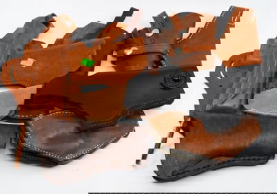 8 Various Size Leather Holsters