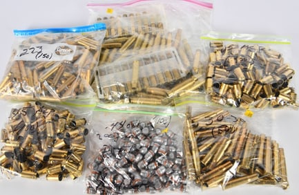 Lot Of Various Caliber Empty Brass Casings