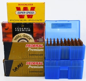 93 Rds Of Reman .243 Win & Empty Brass Casings