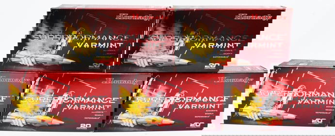 100 Rounds Of Hornady .22-250 Rem Ammunition