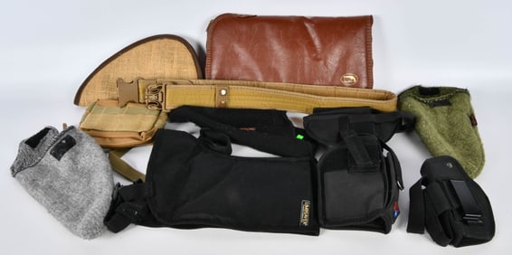 Lot of of Various Pistol Cases, Sling, & Holsters