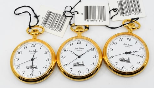 3 New Yves Renoir Pocket Watches