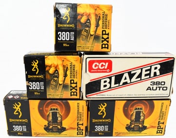 250 Rounds Of .380 ACP Ammunition