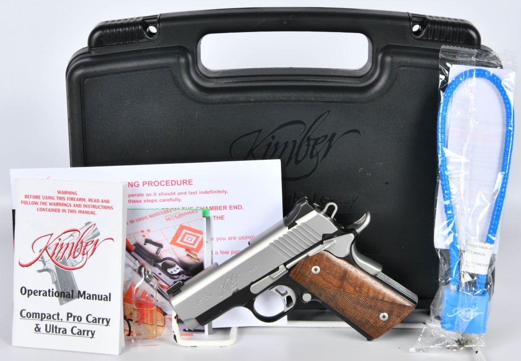 Kimber Custom Shop Ultra CDP II Pistol .45 ACP: Up Next We Have a One of Kimbers finest concealed carry pistols, a Kimber Custom Shop Ultra CDP II Semi Auto Pistol Chambered in .45 ACP, It Appears in Excellent Pre owned Condition and Comes With One