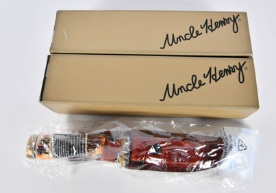 2 New Uncle Henry 153UH Golden Spike Knives