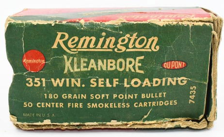 30 Rounds Of Remington .351 Win Ammunition