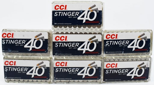 350 Rounds Of CCI Stinger .22 LR Ammunition