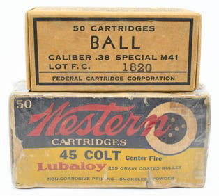 100 Rounds Of .38 SPL & .45 Colt Ammunition