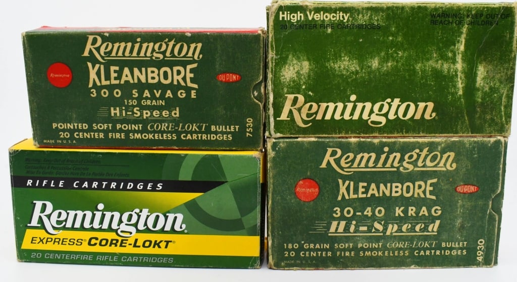 57 Rounds Of .30-40 Krag & .30-30 Win Ammo: 37 Rounds Are .30-30 Win Ammunition & 20 Rounds ARe Remington .30-40 Krag 180 Grain Ammo Also Comes With 20 Count Of Remington .300 Savage Empty Brass Casings For Reloading