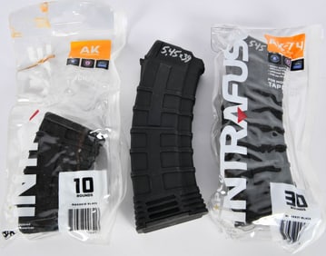 Lot of 2 AK-74 Magazines & 1 AK-47 Magazine