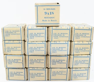 272 Rounds Of 9x18 Makarov Russian Ammunition