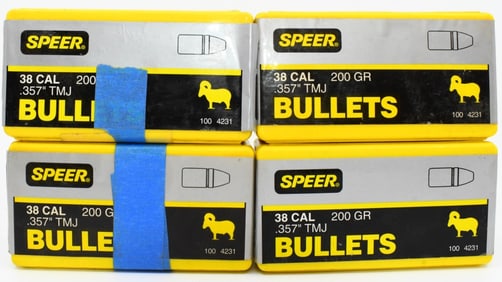 Approx 400 Ct Of Speer .38 Cal Reloading Bullet