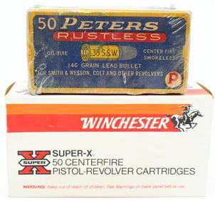 100 Rounds Of .357 Mag & .38 S&W Ammunition