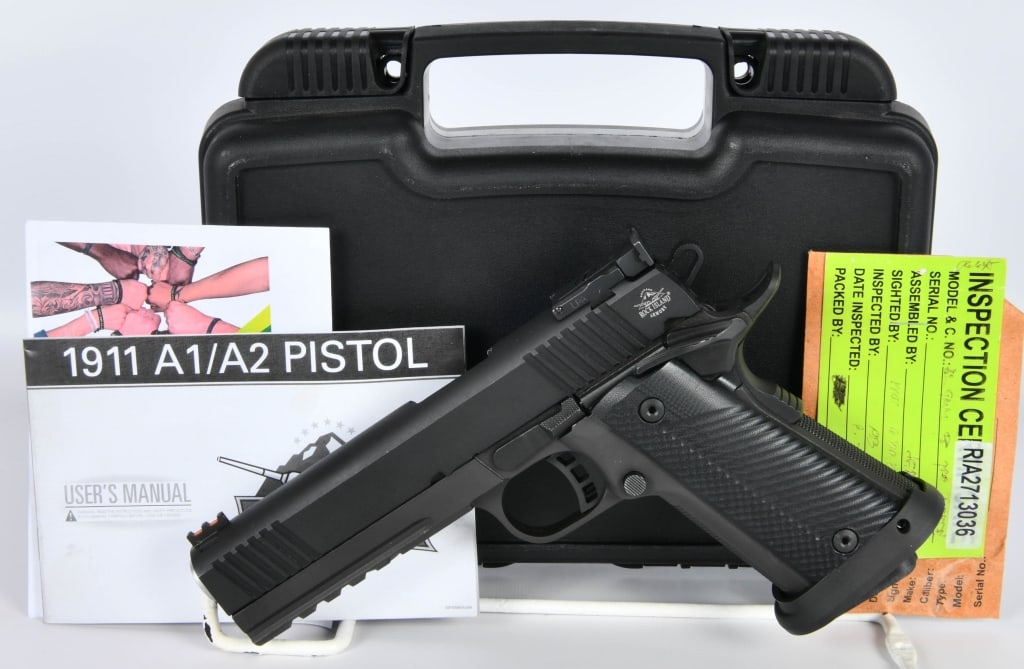 Rock Island Armory Pro Ultra Match 9mm 5" Barrel: Up Next We Have a Nice Rock Island Armory Pro Ultra Match Semi Auto Pistol Chambered in 9mm, 5" Heavy Barrel, It Comes With One Magazine, Front and Rear Sights, Flared Magwell, Skeletonized Trigger an
